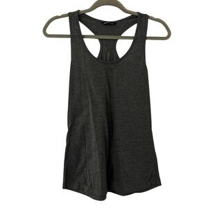 Dark Gray Athletic Workout Fitness Razorback Tank Top Shirt Women’s Size Small!